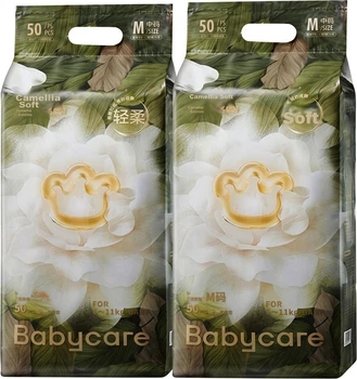 Подгузники Babycare Jinshan Camellia M (6-11 кг), 100 шт (2 x 50)