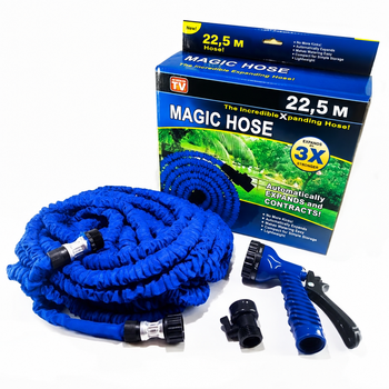Шланг саморастягивающийся Magic Hose 22,5 м с распылителем – лёгкий и компактный