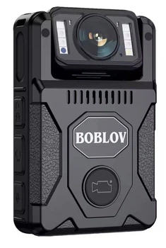 Нагрудная боди-камера Boblov M7 128GB 2K (Профессиональный видеорегистратор с GPS, WiFi и ночным видением)