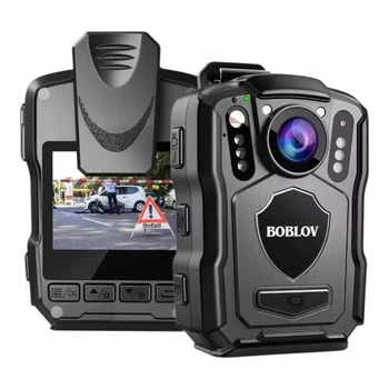 Нагрудный видеорегистратор Boblov M5 128GB 2K (Портативная боди-камера Body Camera)