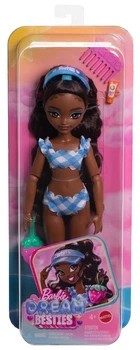 Lalka Barbie Dream Besties Beach Brooklyn w stroju kąpielowym z akcesoriami (JGH82/JGH84) (194735314539)