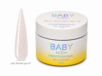 Гель-желе для наращивания ногтей BABY Moon Jelly Builder Gel №04, 15 мл