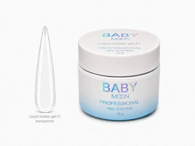 Жидкий гель для наращивания BABY Moon Liquid Builder Gel №01, 15 мл