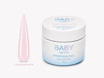 Жидкий гель для наращивания BABY Moon Liquid Builder Gel №06, 15 мл