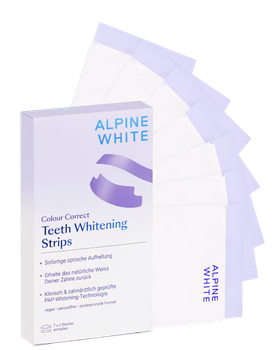 Zestaw pasków do wybielania zębów Alpine White Whitening Colour Correct 14 szt (7640184631428)