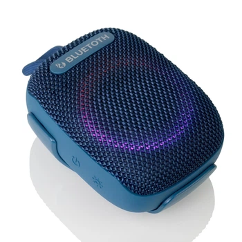 Портативная Bluetooth-колонка Blueseed BS-296, RGB-подсветка, IPX7, крепление на велосипед, синяя