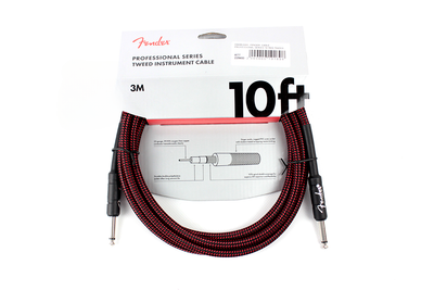 Кабель инструментальный FENDER CABLE PROFESSIONAL SERIES 10' RED TWEED