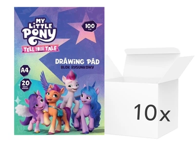 Zestaw bloków rysunkowych Astra My Little Pony A4 20 arkuszy 10 szt (5901137222967)