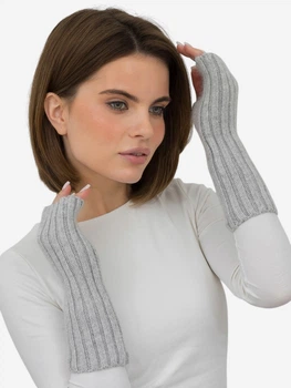 Митенки женские вязаные Malisa Мира ML8451 One Size Светло-серые