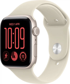 Smartwatch Apple Watch SE 3 (2026) GPS + Cellular 44mm Starlight Aluminium Case with Sand Sport Band - M/L (MJLN4)
