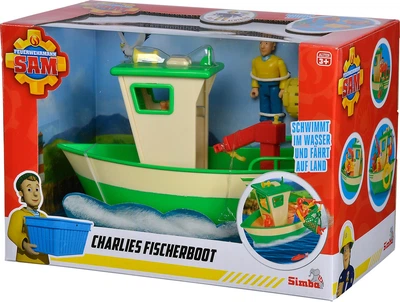 Łódź rybacka Simba Fireman Sam Charlie z figurką (4006592081591)