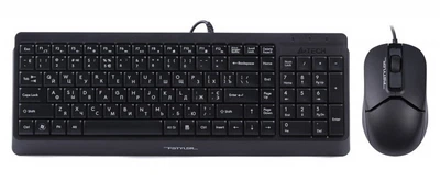 Клавіатура USB A4Tech F1512 black + миша UA