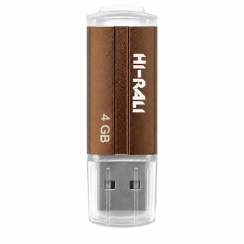 Флешка USB 4GB Hi-Rali Corsair бронза