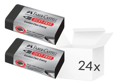 Набір гумок Faber-Castell чорні 24 шт (9556089005272)