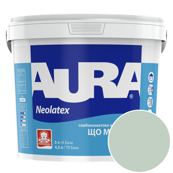 Краска интерьерная латексная Aura Neolatex NCS S 1510-G (светлый зеленовато-серый) глубокоматовая 5 л