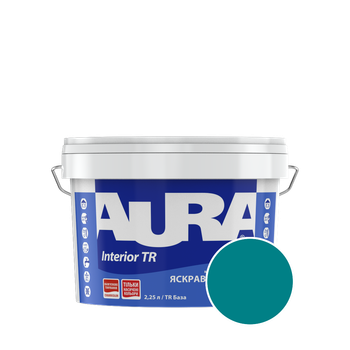 Краска интерьерная Aura Interior TR NCS 3060-B30G (тёмная бирюза) матовая 2,25 л (2,72 кг)