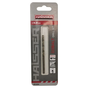 Свердло по металу HSS COBALT INDUSTRIAL Haisser 3.2х36х65мм DIN 338 уп.1шт
