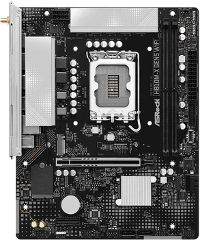 Материнська плата ASRock H810M-X GEN5 WIFI (LGA1851, H810, PCI-Ex16)