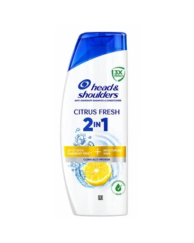 Шампунь-кондиціонер проти лупи Head & Shoulders Citrus Fresh 2 в 1 Цитрусова свіжість, 400 мл (8006530305372)