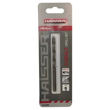 Свердло по металу HSS COBALT INDUSTRIAL Haisser 4.0х43х75мм DIN 338 уп.1шт