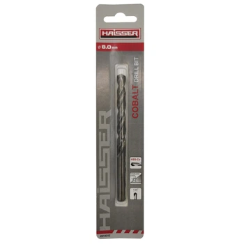 Свердло по металу HSS COBALT INDUSTRIAL Haisser 8.0х75х117мм DIN338 уп.1шт