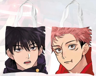 Шопер еко-сумка Магічна битва Jujutsu Kaisen 36 x 33 см двосторонній(MS_35D0C2C49631)