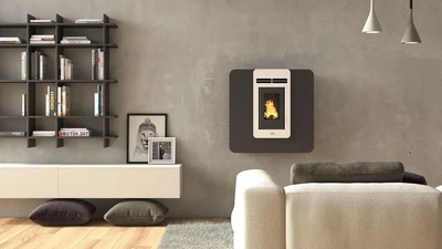 Камин на пелете воздушный Ambiente&calore мод.Luna 5 кВт