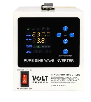 Інвертор Volt Polska SINUS PRO 1100E Plus 12/230V (700/1100W)
