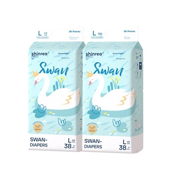 Подгузники Shinrea Swan L (7.5-11.5 кг), 76 шт