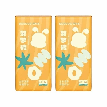 Подгузники BOBDOG Pineapple Pants M (4.5-8.5 кг), 84 шт (2 x 42)