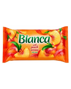 Мыло туалетное косметическое Bianca с ароматом персика 140 г (4820023369672)