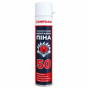 Піна монтажна поліуретанова всесезонна Confoam 50 побутова, 550 мл