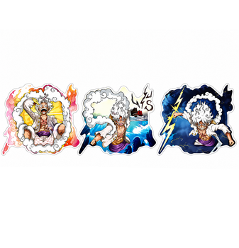 Голографічна наклейка Ван Піс Луффі One Piece Luffy 13,5 х 11,5 см(MS_872923729FCE)
