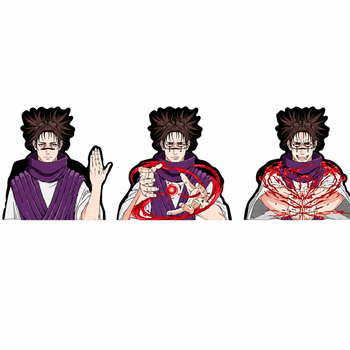 Голографічна наклейка Магічна битва Чосо Jujutsu Kaisen Choso 5,8 х 5,6 см(MS_9F3F457D770E)