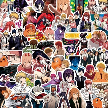 Стикерпак Chainsaw Man Человек-бензопила 82 шт(MS_E22042E83C3C)