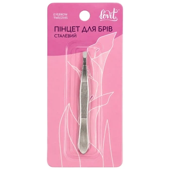 Пинцет для бровей стальной Lovit - 766523