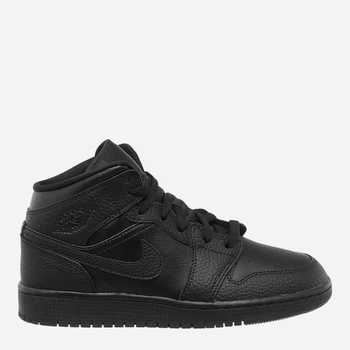 Подростковые высокие кеды для мальчика Jordan 1 Mid 554725-091 37.5 Black (193658125024)