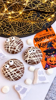 Какао-бомбочки на Хэллоуин 3 шт. - набор для приготовления горячего шоколада