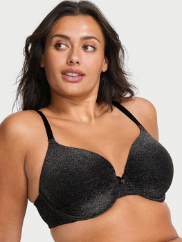 Бюстгальтер с Push-up с косточками Victoria's Secret 425287469 32C Черный (1163069193)