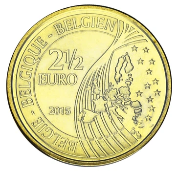 Монета Бельгия 2,5 евро 2015 UNC 200 лет Битве при Ватерлоо