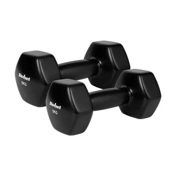 Гантелі вінілові Rebel Active HEX 2x5 кг (5901890136426)