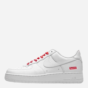 Чоловічі кеди шкіряні низькі Nike Air Force 1 Low Supreme CU9225-100 40.5 (7.5US) 25.5 см Білі (194274091229)