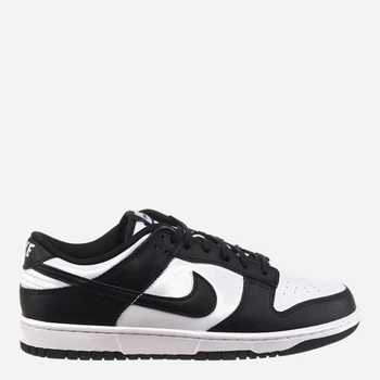 Мужские кеды кожаные низкие Nike Dunk Low Retro DD1391-100 45.5 (11.5US) 29.5 см Черно-белые (194502876093)