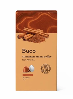 Кава мелена в капсулах Buco Cinnamon aroma coffee 5,5г*10 шт
