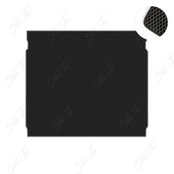 Коврик EVA/Ромб в багажник Star-Tex на Opel Frontera (OV24) (2024 - ) нижняя полка Черный + Серый