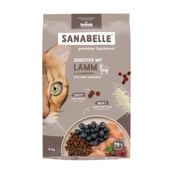 Корм для котів Bosch Sanabelle Sensitive Ягня Чорниця при чутливому травленні 8 кг (857208)
