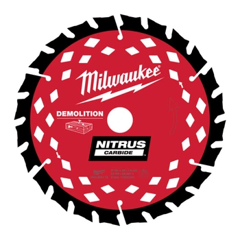 Диск пильный по дереву с гвоздями Nitrus MILWAUKEE, Ø165х20х1,6мм, 24 зуб.