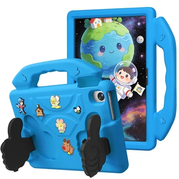 Протиударний дитячий чохол EVA Kids Like Cartoon з підставкою для Xiaomi Redmi Pad 2 9.7" екран / Poco Pad C1 9.7" 2026 (Блакитний)