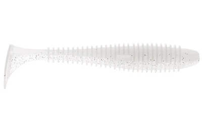 Силикон Angry Baits Fatik 3.3" (5шт/уп), цвет: 49 WHITE Silver Electric Glitter UV (4332004018)