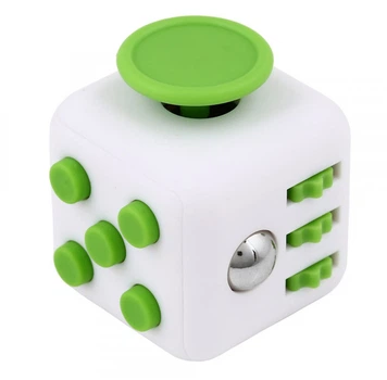 Іграшка Антистрес Moltis Fidget Cube White-Green (0133)
